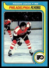 1979-80 Topps Hockey Card Reggie Leach Philadelphia Flyers #95 NM