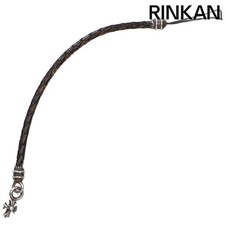 Chrome Hearts Cell Phone Strap CH Cross Charm Leather Mens Used e444b1ee6d83fc1d