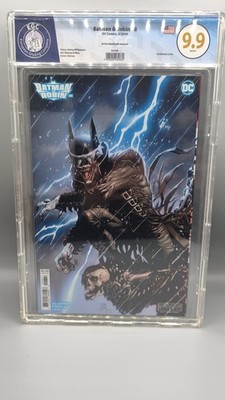 DC Comics Batman & Robin #8 EGC 9.9 White Pages Jim Lee Cover Art Neu