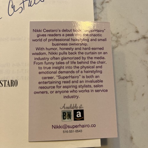 Super Hairo by Nikki Cestaro SC Signed 2025 - Picture 5 of 7