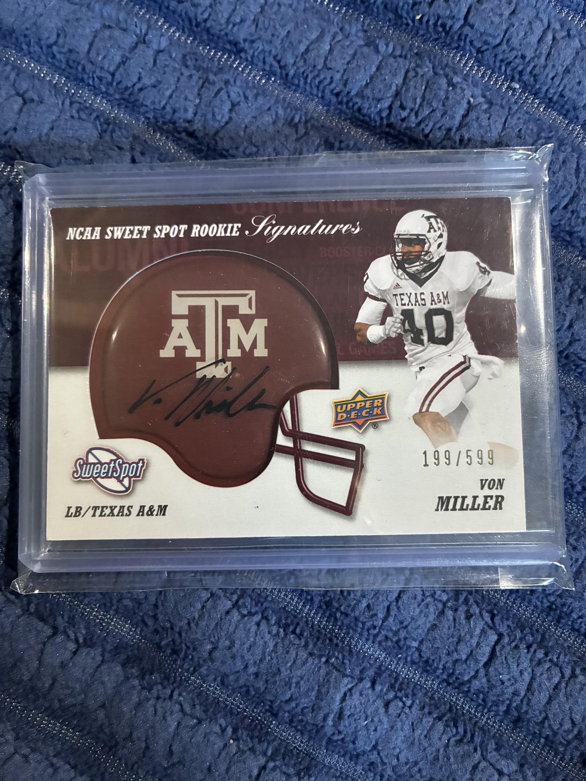 Von Miller Upper Deck Sweet Spot Signature Helmet #RSVM Base