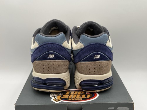 New Balance 2002r Night Tide Cream 2022 Talla 10 Auténtico Entrenador Bajo Azul Usado - Imagen 5 de 11