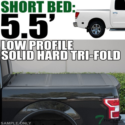 #ad Topline For 2004 2015 Titan 5.5#x27; 66quot; Bed Low Profile Hard Tri Fold Tonneau Cover $539.00