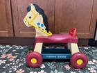 Whinny Vtg 1976 Fisher Price Pull Plastic Pony Riding Horse Toddler Ride On