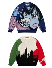     Palace Rear View Tourist Italy Knit Sweater Blue Size S/M/L