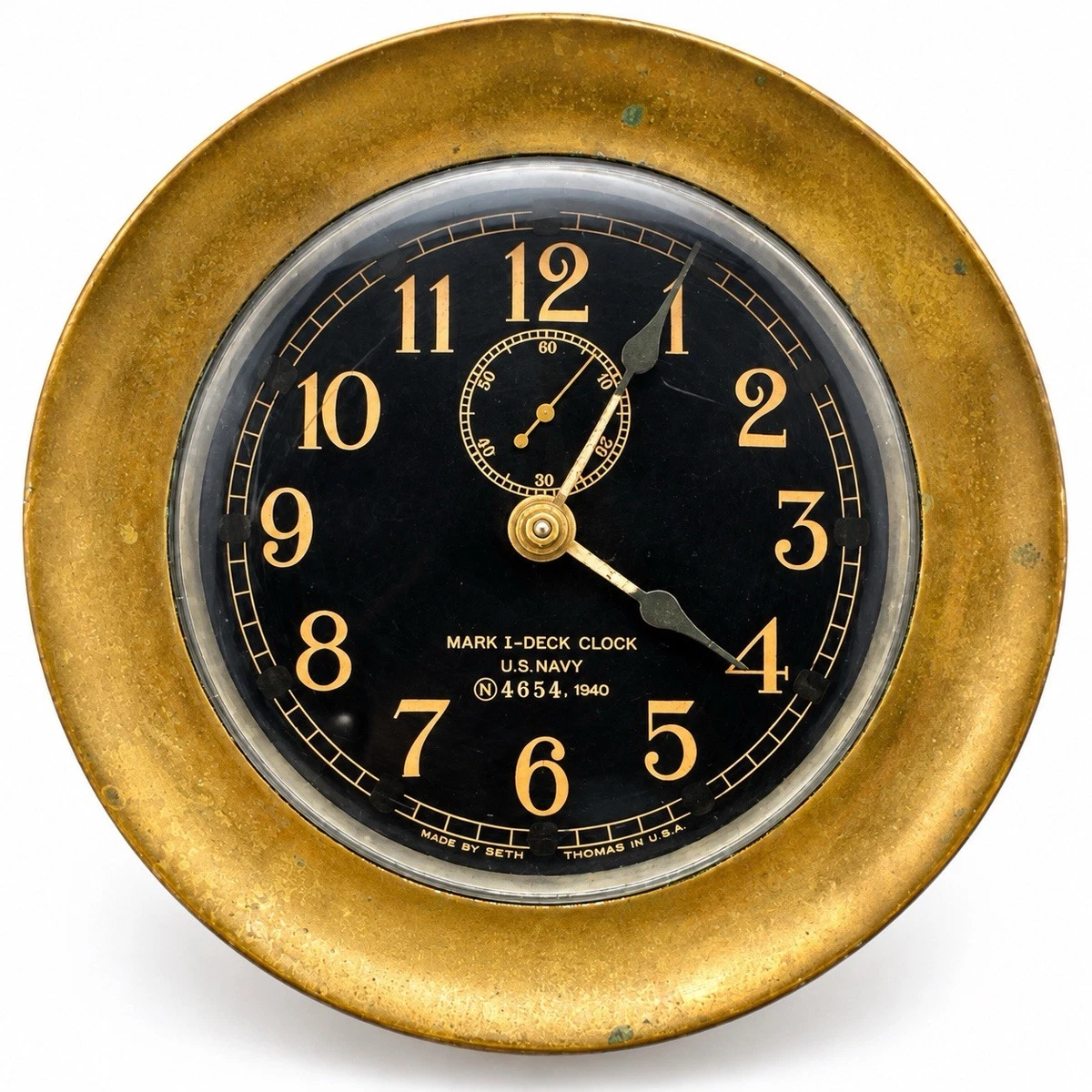Seth Thomas WWII Deck Clock Antique Maritime Clocks for sale | eBay