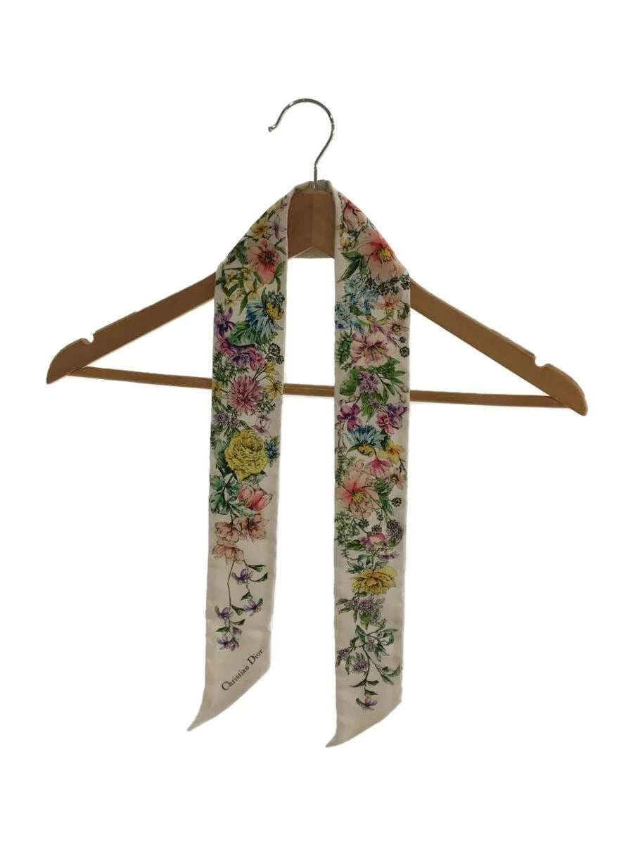 Christian Dior D FLORAL Foulard Soie BEG Motif Total Femme 24FCO106I606 avec B