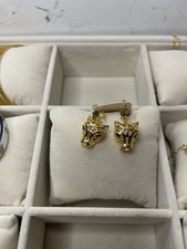 Fox head stud earrings solid Sterling silver 925, hunting, anti hunt, gift box