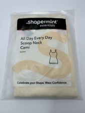Shapermint Essentials All Day Every Day Scoop Neck Cami BEIGE XL  -new