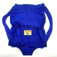 Build A Bear Blue Backpack Cotton Carrier Adjustable Boy Girl Teddy Accessory