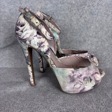 Betsey Johnson Women's Floral Print Belee Platform High Heel Size 7.5M