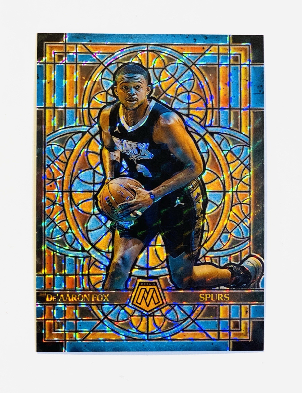 2024-25 Panini Mosaic Basketball De'Aaron Fox Stained Glass Prizm Case Hit SSP