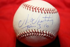 MIKE MATHENY AUTOGRAPHED AUTO SIGNED MAJOR LEAGUE BASEBALL OML CARDINALS COA