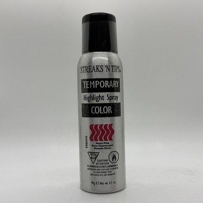 STREAKS  N TIPS Temporary Highlight Spray Color NEON PINK 99g/3.5oz Discontinued