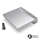 200mm Stainless Steel Waterfall Water Blade Cascade 300mm Spout - Back Inlet