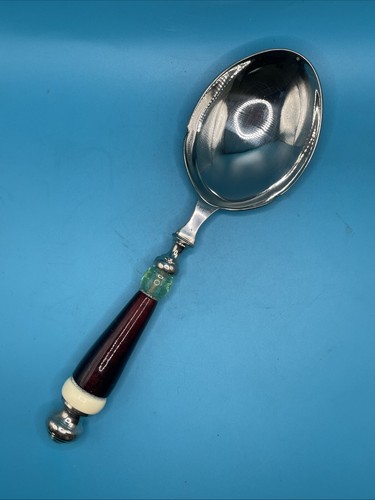 LENOX Stainless Steel Holiday Gatherings Serving Jeweled Set 5 Pcs. Discontinued - Picture 4 of 16