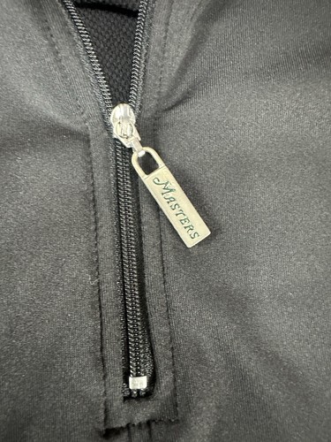 Authentic Augusta Masters Tech Long Sleeve Pullover Black Yellow Mens Medium M - Picture 5 of 6