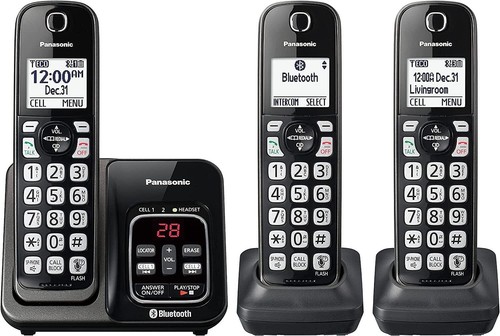 3HS Cordless Telephone Met Black ITAD