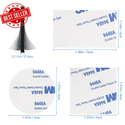 60PCS Heavy Duty Double Sided Adhesive Pads - Foam Tape for Walls, Cars & Home D - Picture 2 of 12
