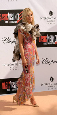 Actress Sharon Stone attends a photocall Carlton Terrace 58th Inte- Old Photo 7