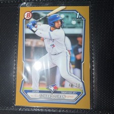 Edward Duran 2026 Bowman Gold /50 1st Bowman #BP-24 Blue Jays