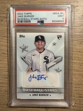 2022 Topps Jake Burger Rookie Auto PSA 9 MLB White Sox Rangers