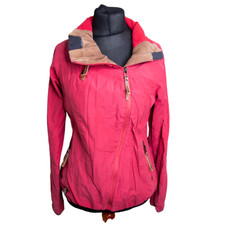 NAKETANO, Gr. L., Übergangsjacke Damen Parka Jacke lachs / rot mit Kragen