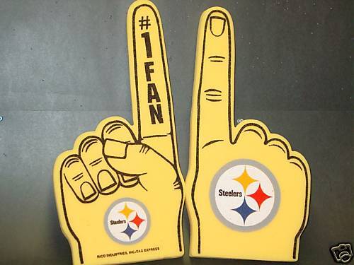 NFL Pittsburgh Steelers Foam Finger, NEW - Afbeelding 1 van 1