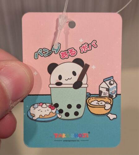 NEW Takashoji Green Boba Milk Tea Panda Plush 8" NWT - Picture 3 of 4