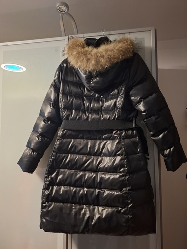 Gerry Weber Daunenmantel Steppmantel Schwarz Mit Echfell Waschbär Kapuze Gr. 42 - Bild 5 von 17
