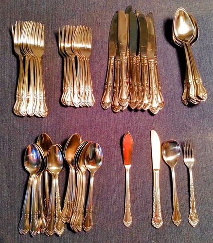 8 Cuillères à Café Inox Lifetime Cutlery Motif LCU 65 - Couverts Dépareillés
