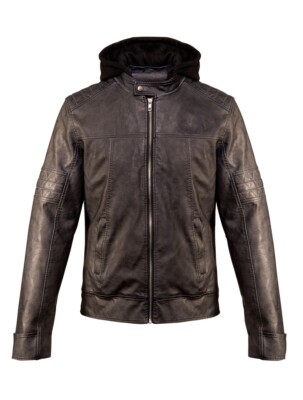 Batman Return Of The Bat Jacket Biker Real Leather Hoodie Jacket