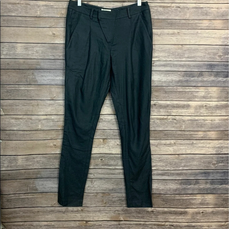 Pantalones plisados cónicos Helmut Lang gris Noa (talla: 2) Foto 2 de 4