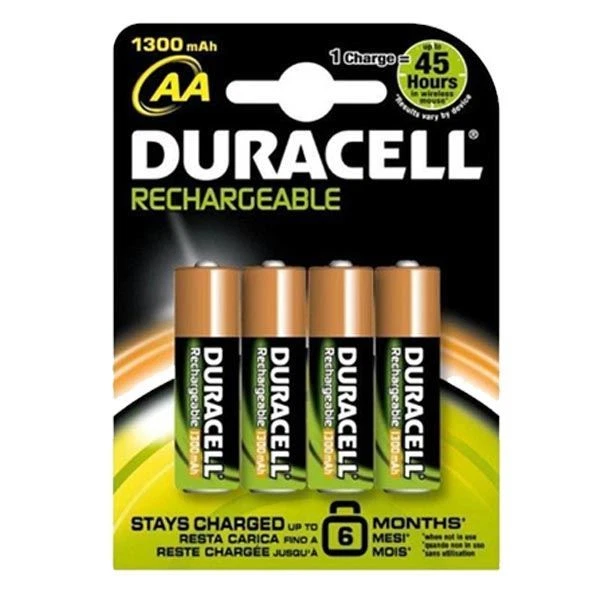 Duracell Pila Recargable AA 1300mAh