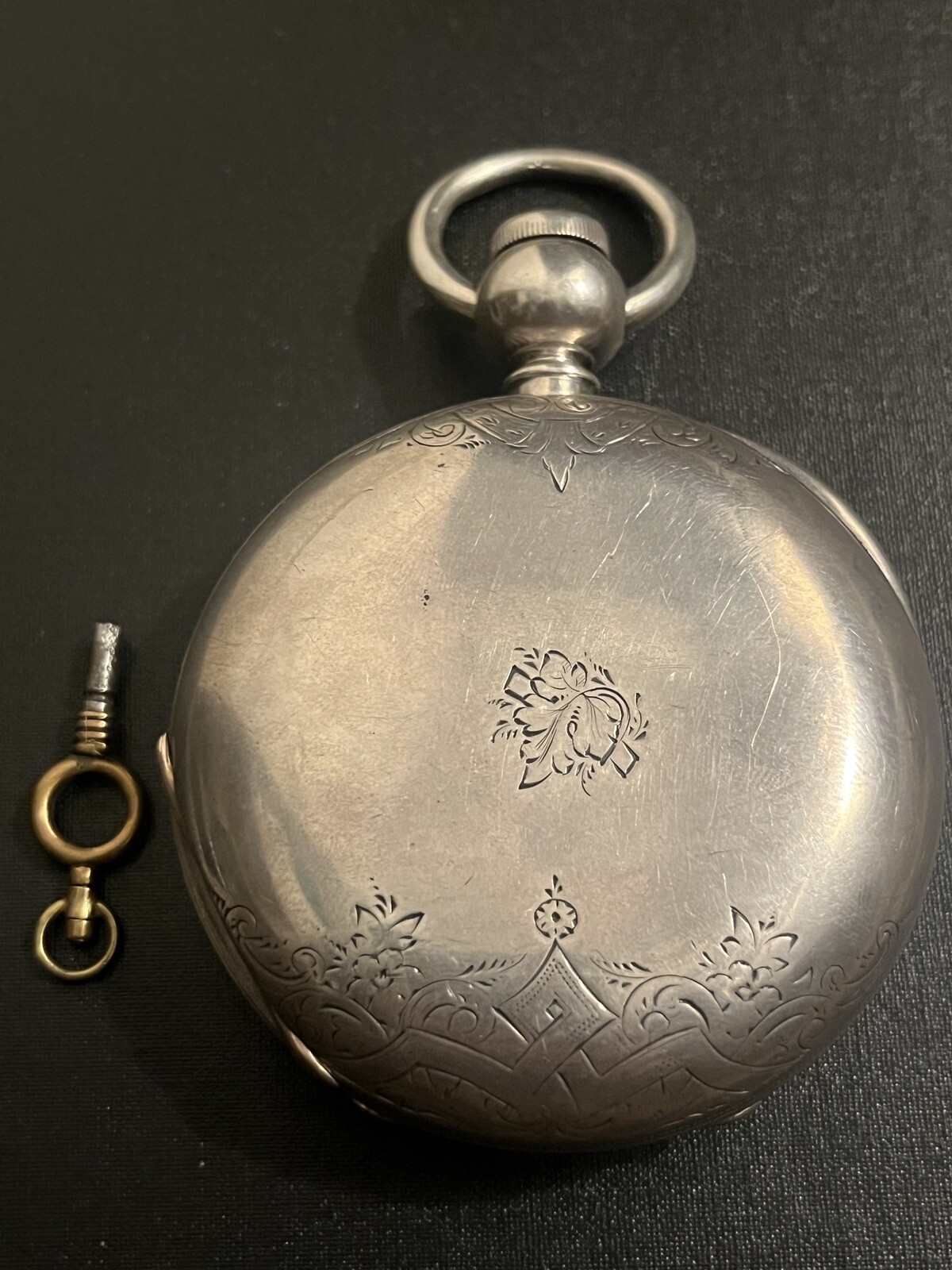 GIGANTIC 18s 13oz.+ WALTHAM COIN SILVER Pocket Watch HEAVIEST KNOWN