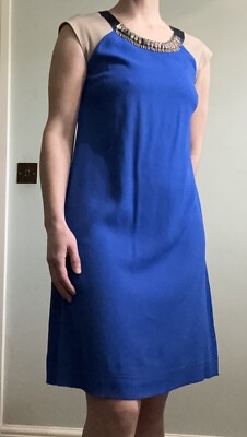 blue and white abercrombie dress Abercrombie & Fitch Blue Floral Dress NWT- Size S
