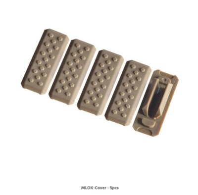 5 Plaques De Rail Couvre-Slot M-Lok - Nylon Résistant à La Chaleur - Anti-Dérapant - Pour Systèmes Compatibles