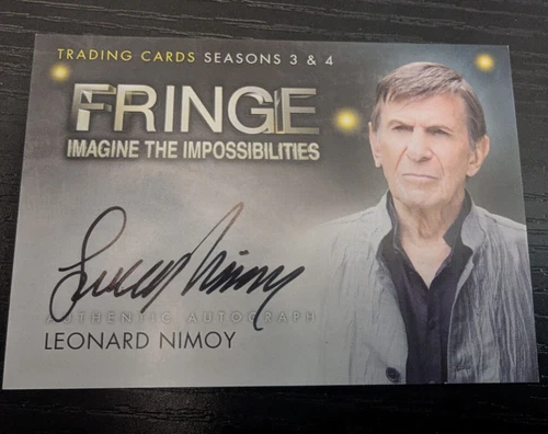 2012 Cryptozoic Fringe Leonard Nimoy AUTO Season 3 & 4