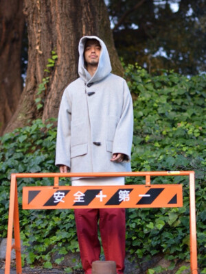 Edwina Horl Japanese oversized duffle coat jacket  - auralee graphpaper