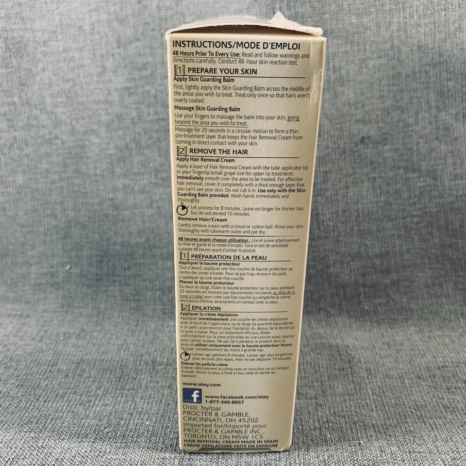 Olay Smooth Finish Facial Hair Removal Duo Medium to Coarse Hair Sealed RARE - Image 2 of 4