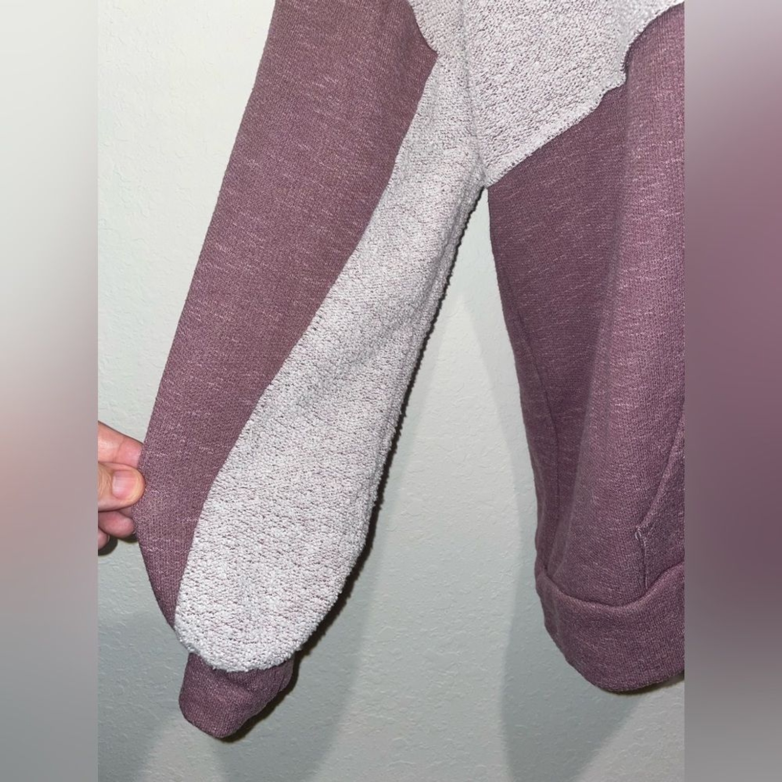 Sugarfox Aztec Tribal Color Block Sweatshirt Hoodie Front Pocket Size Medium