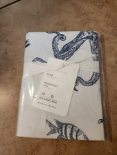 NEW Pottery Barn Redondo Under the Sea EURO pillow sham Coastal life fish