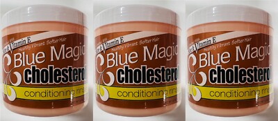 3 x Blue Magic Cholesterin Conditioning Rinse 14oz/397g.