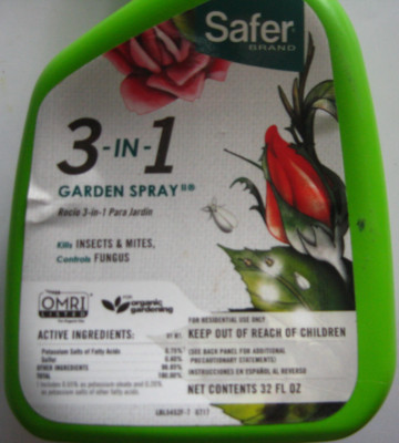 Us Brand Insecticide Safer Brand 3-in-1 Garden Spray 32 oz #5452 Insects, Mites, Fungus ...