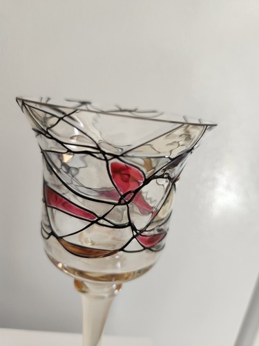 Partylite Calypso Mosaic Stemmed Votive Holders Set Of 2 - Picture 7 of 12