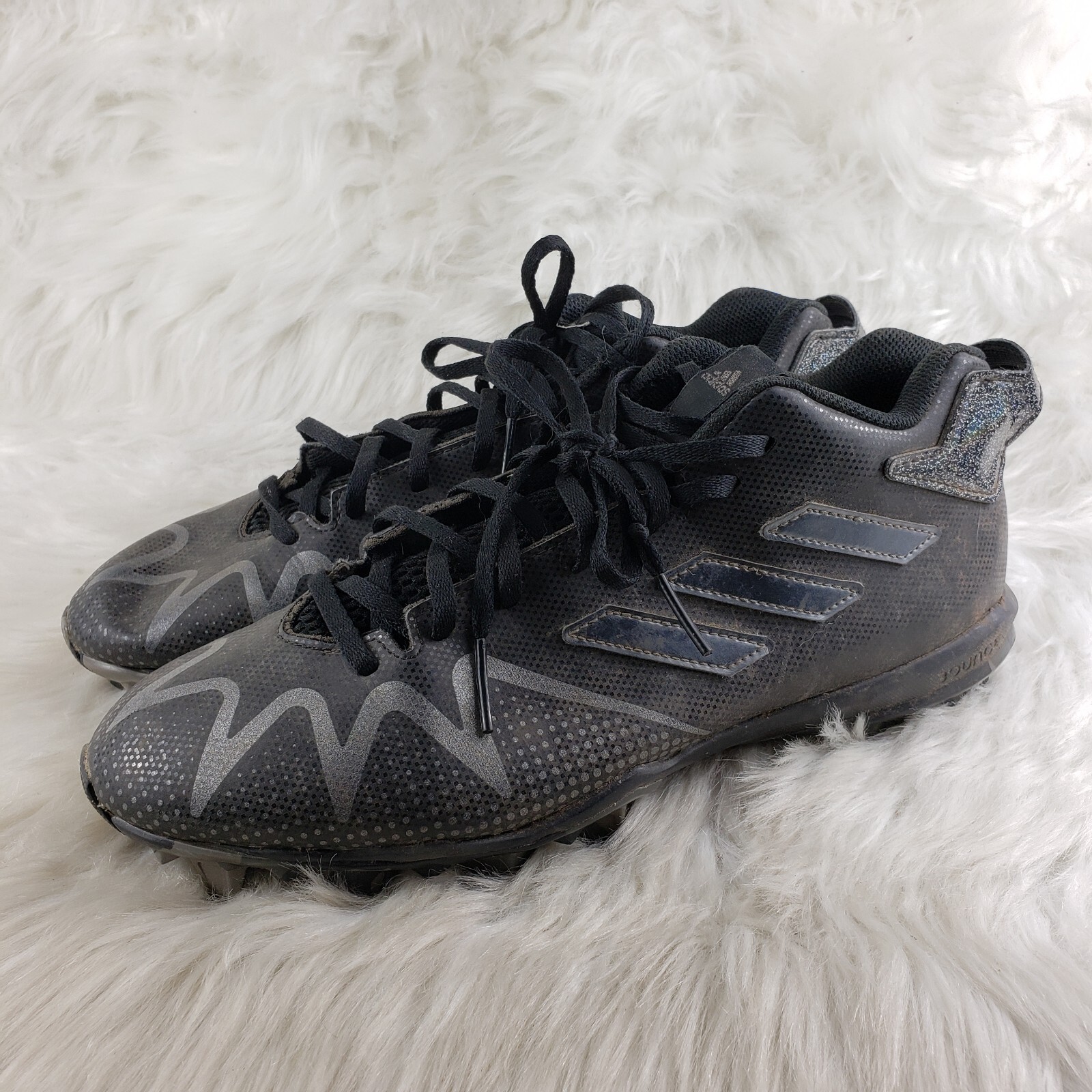 ADIDAS Freak Spark MD Black Football Cleats Mens Size US 10