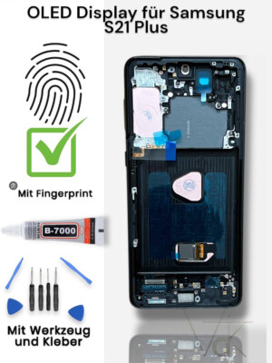 Original OEM Für Samsung Galaxy S21 Plus G996 Display Bildschirm OLED Rahmen