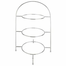 Afternoon Tea Stand for Plates Made of Chrome 490(H) x 295(W) x 290(D)mm