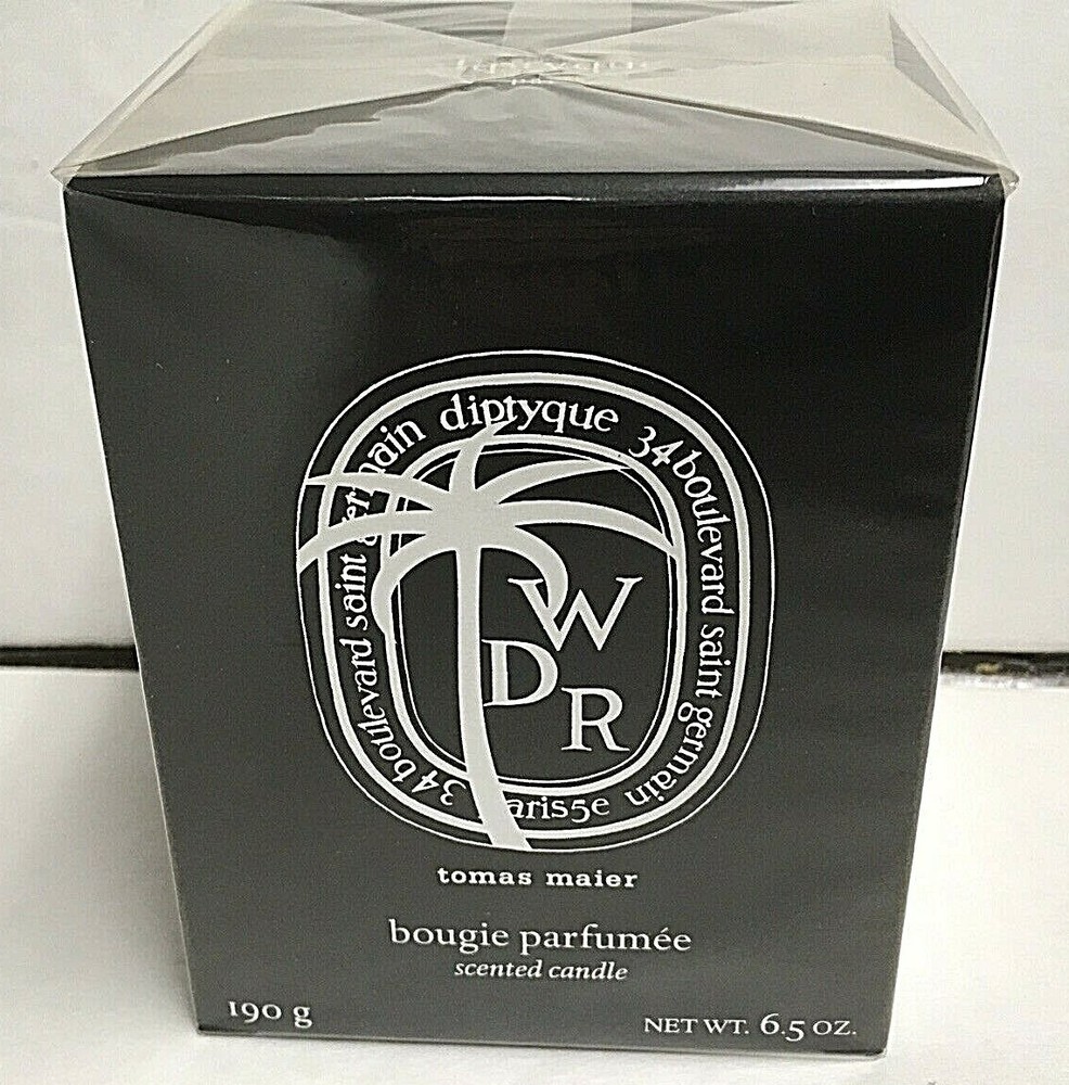 Diptyque Tomas Mier Candle WDR Cellophane wrapped NIB 6.5 oz Made in France
