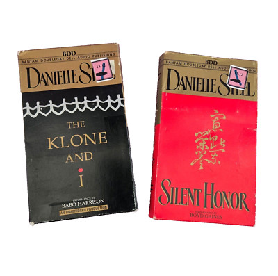 Danielle Steel Audiobooks SET OF 2 Audio Cassettes Silent Honor The Klone and I